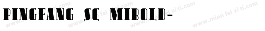 pingfang sc mibold字体转换